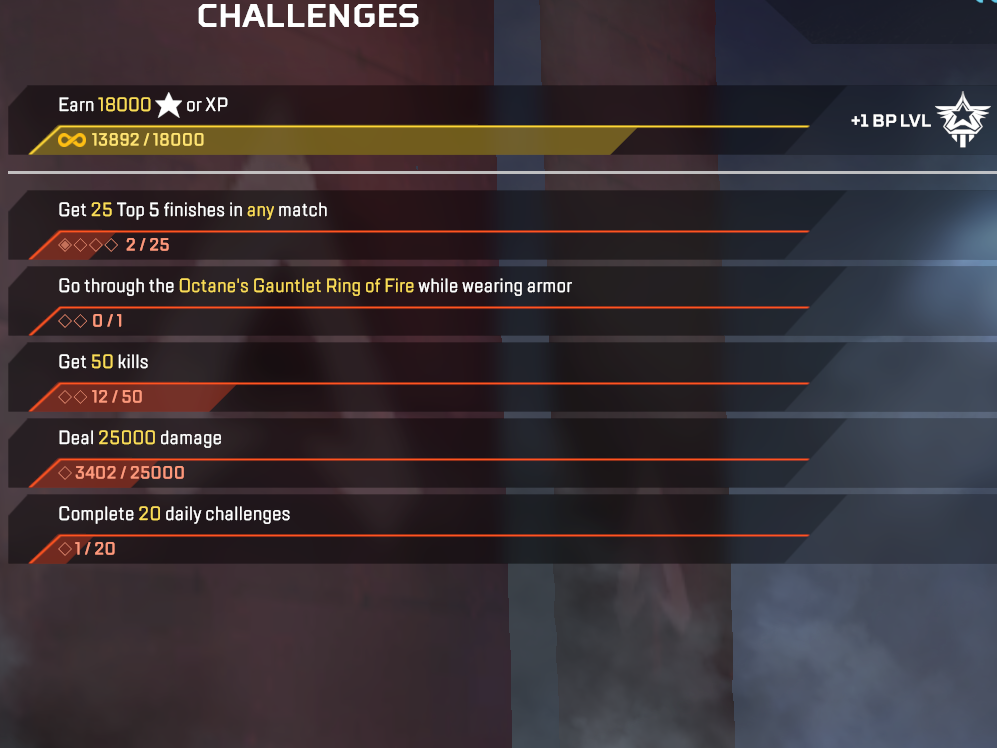 apex iron crown collection event challenges