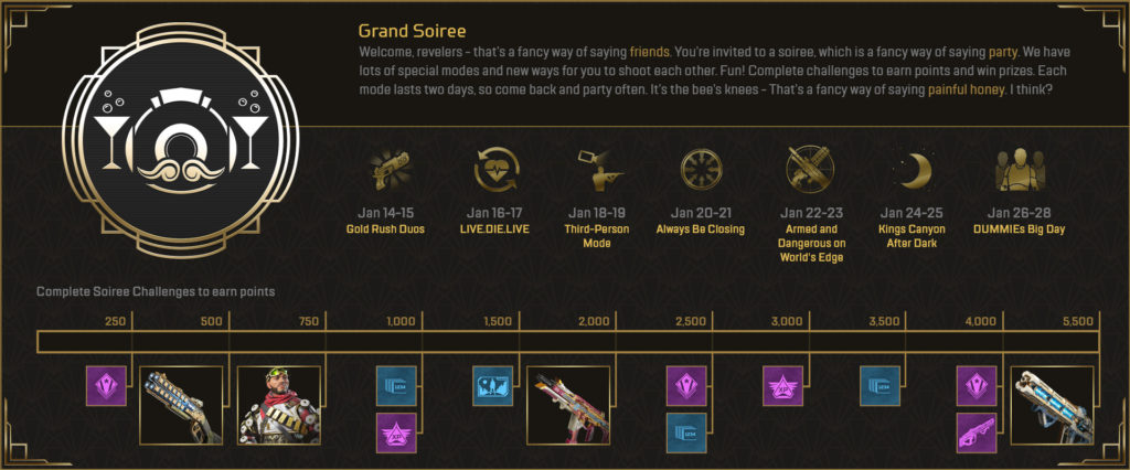 Apex Legends Grand Soiree Rewards