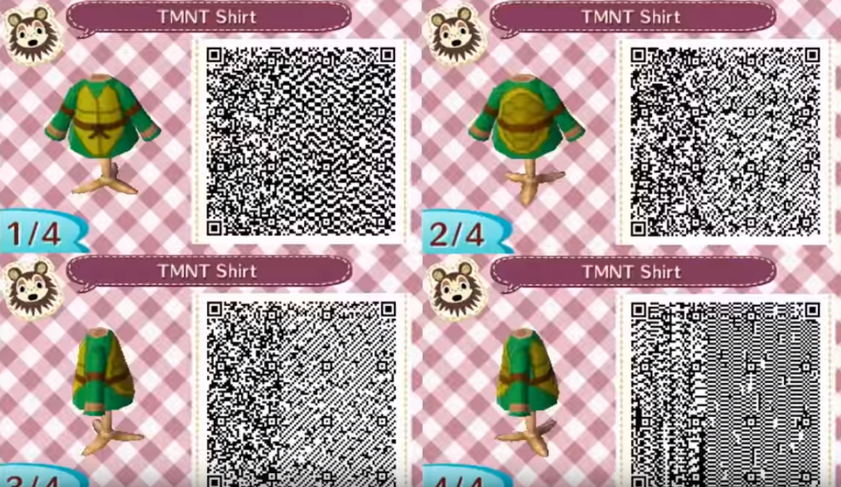 animal crossing new horizons qr codes - teenage mutant ninja turtles (TMNT)