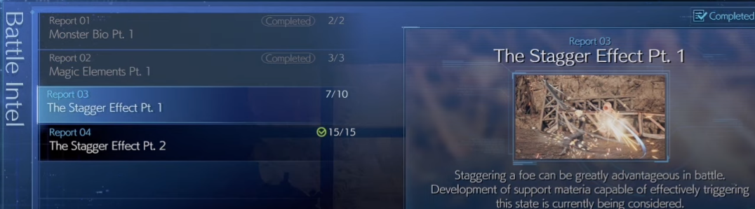 The Stagger Effect Pt 1 in Final Fantasy 7 Remake