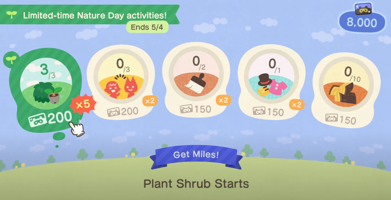 Nature Day Animal Crossing New Horizons