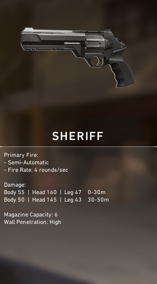 VALORANT Sheriff Sidearm