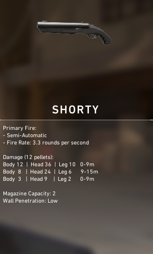 VALORANT Shorty Sidearm