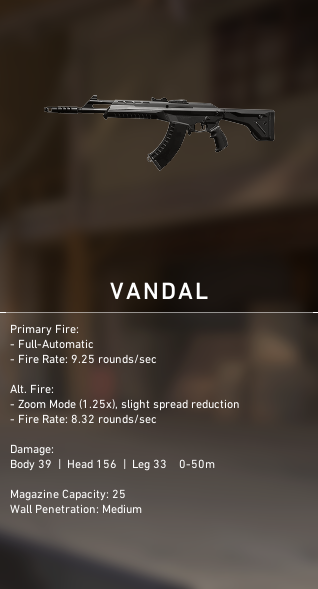 Valorant Vandal Rifle
