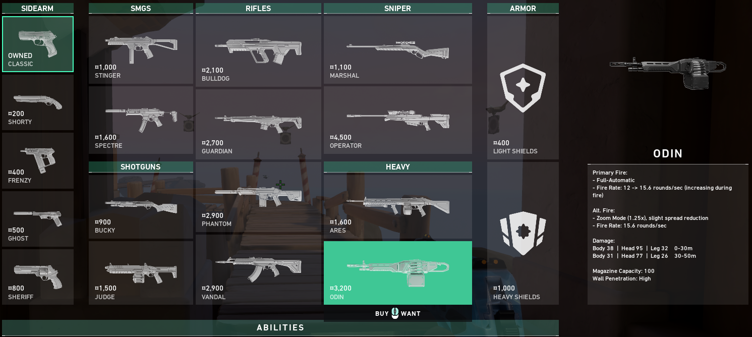 Best Valorant Weapons - Odin