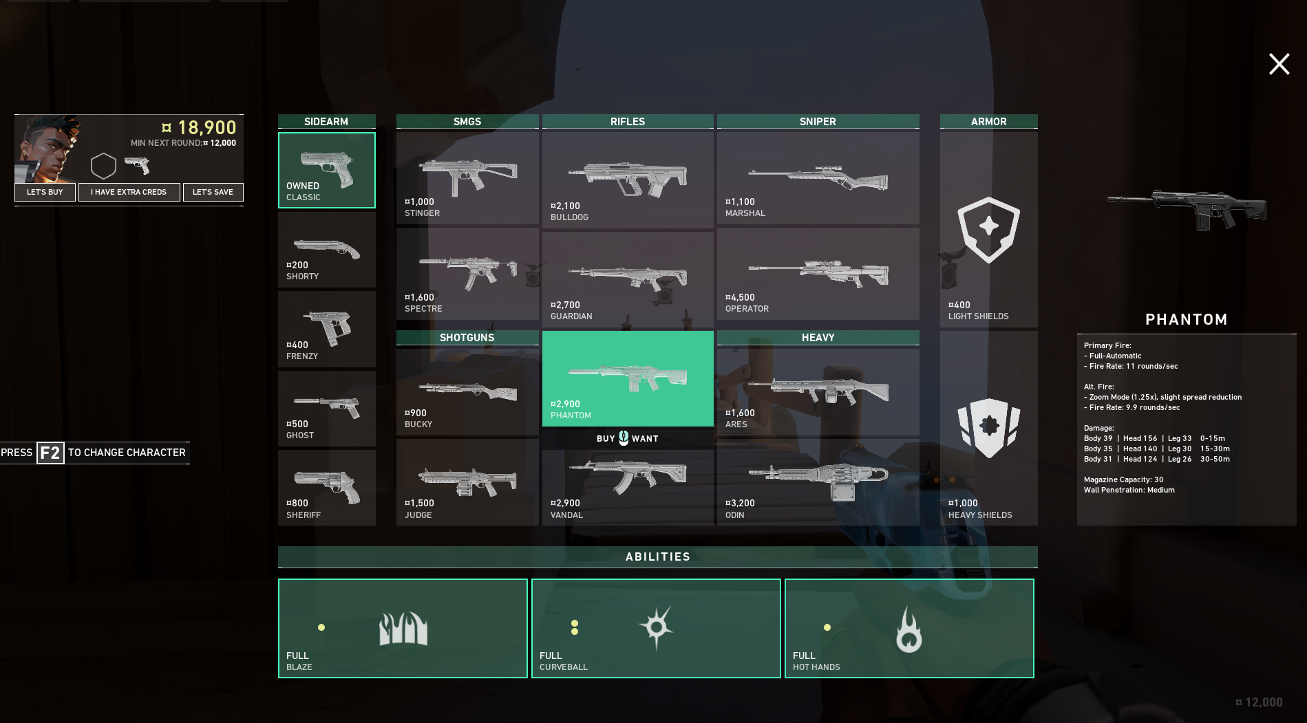 Best Valorant Rifles - Phantom