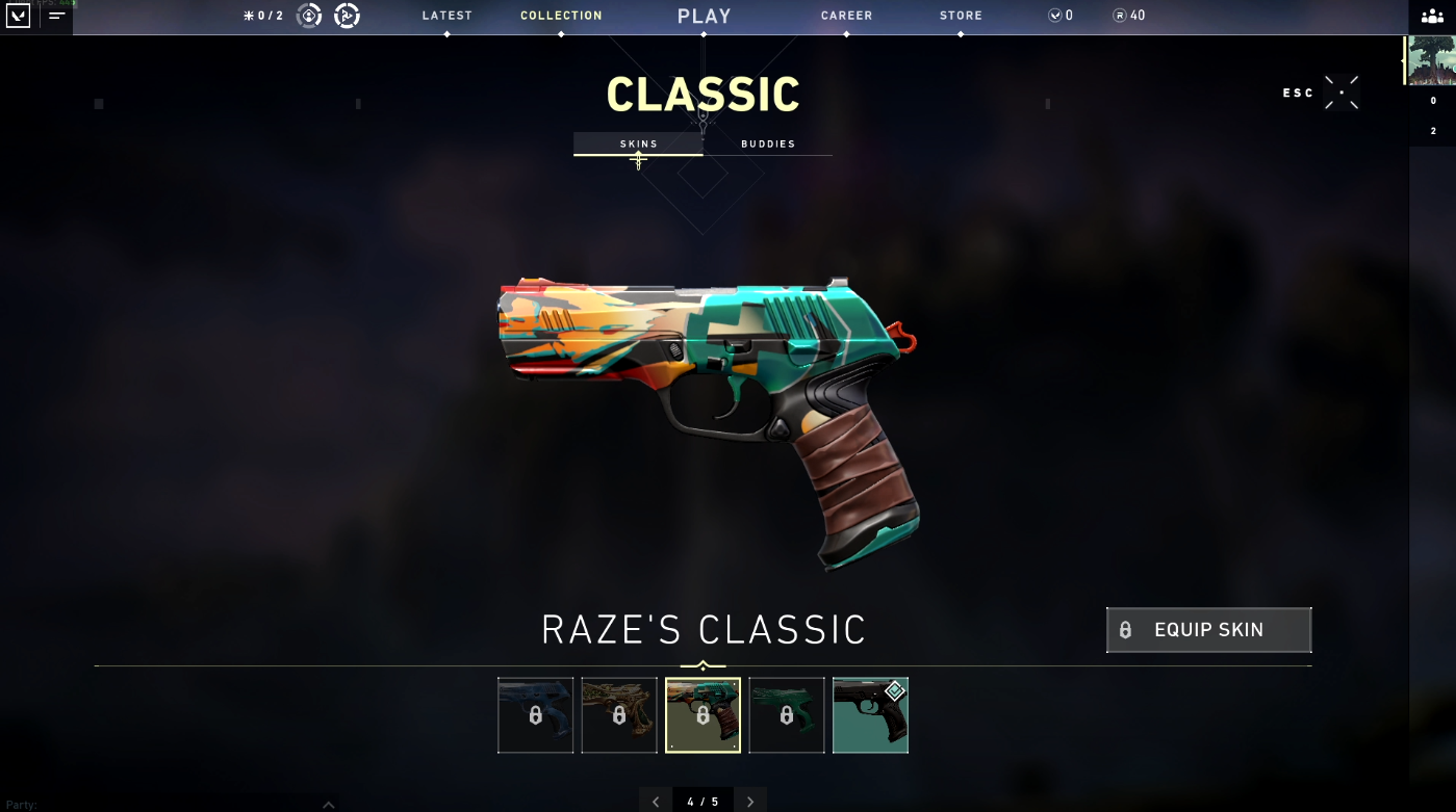 Valorant Agent Contract - Raze's Classic