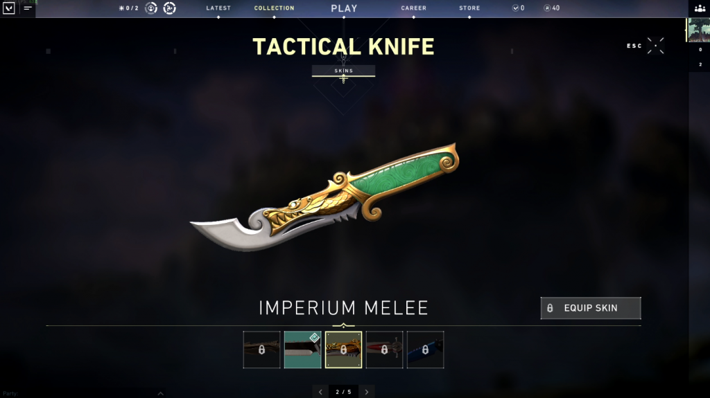 Valorant Imperium - Knife Melee Skin