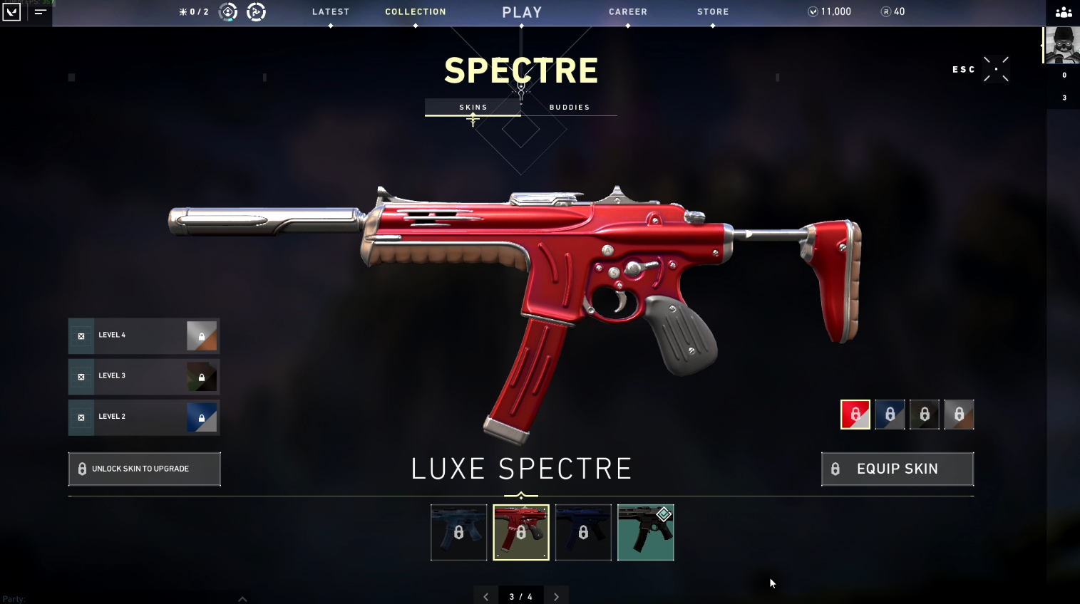 popup Valorant Luxe Collection - Luxe Spectre Level 1