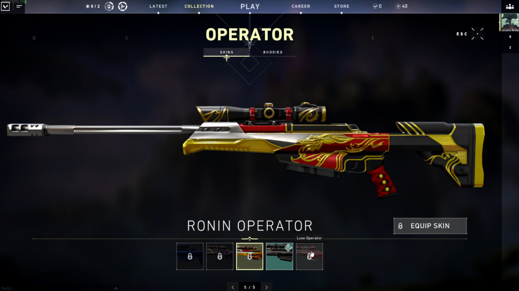 Valorant Ronin - Operator Skin