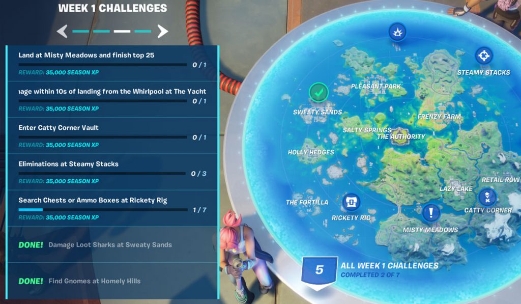 Week 1 Challenges Fortnite Season 3