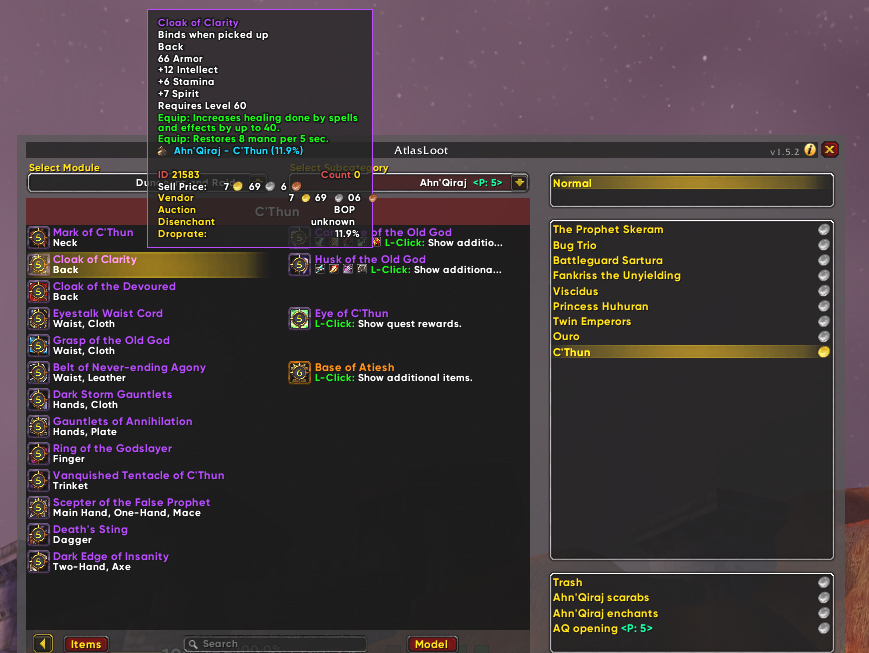 Best Classic WoW Addons | Atlas Loot