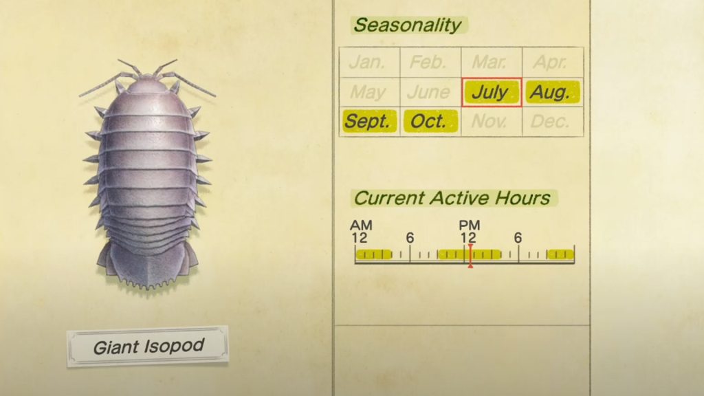 How to find a Giant Isopod in Animal Crossing New Horizons