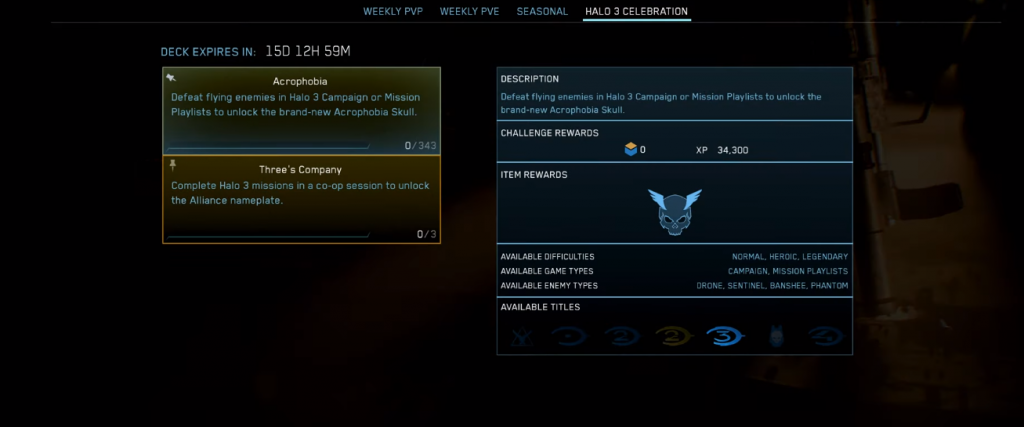 How to unlock the Acrophobia Skull in Halo 3 on MCC