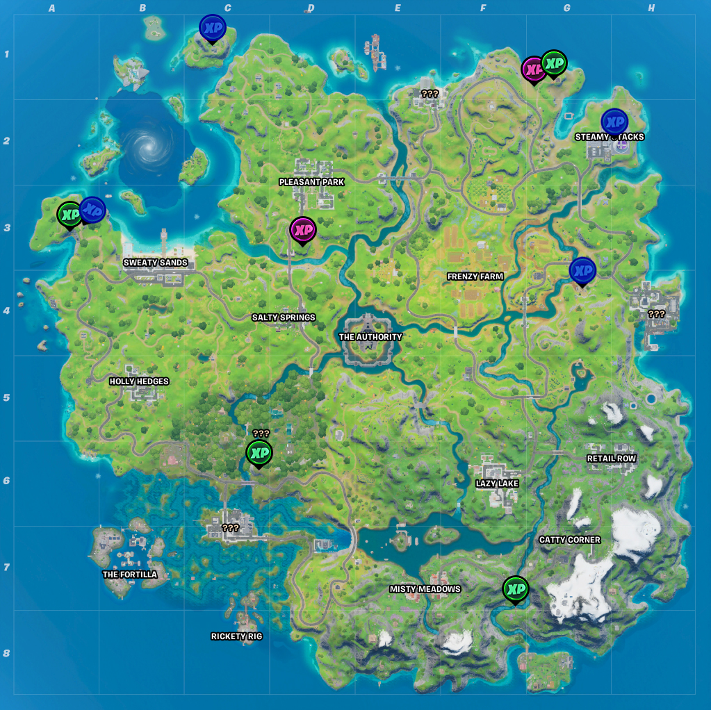 Fortnite Season 3 Week 7 XP Coin Locations