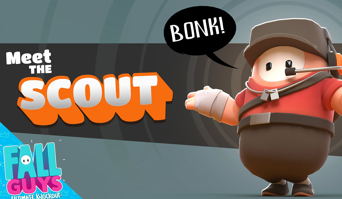 Fall Guys adds a Team Fortress 2 Scout skin