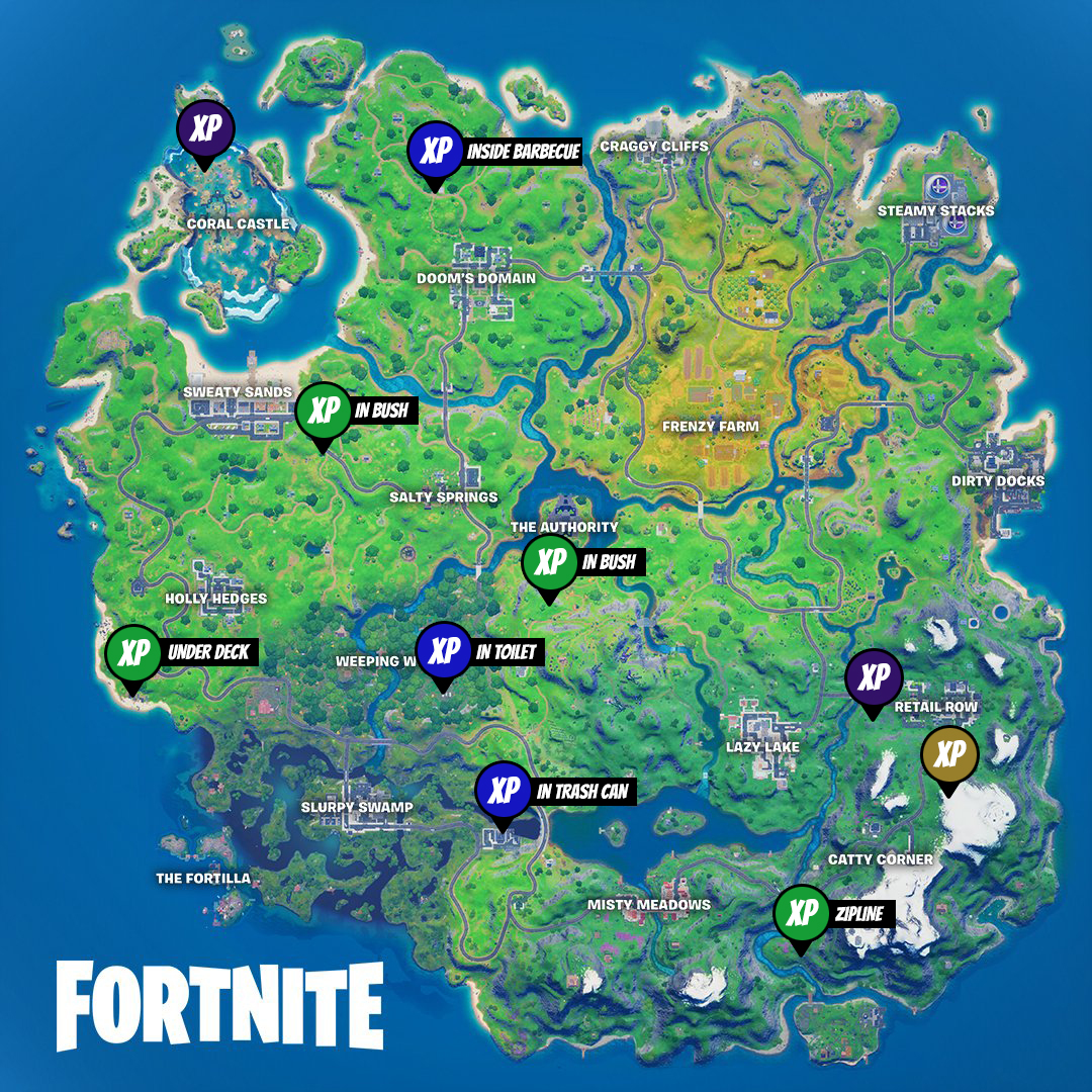 Fortnite Chapter 2 Season 4 Week 3 XP Coins