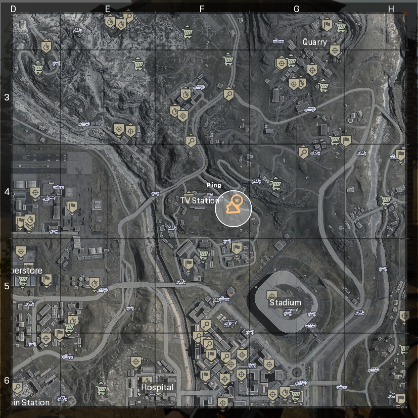 Plan du bunker de la station de télévision Warzone