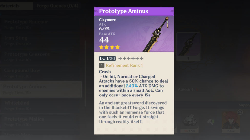 How to get Prototype Aminus in Genshin Impact