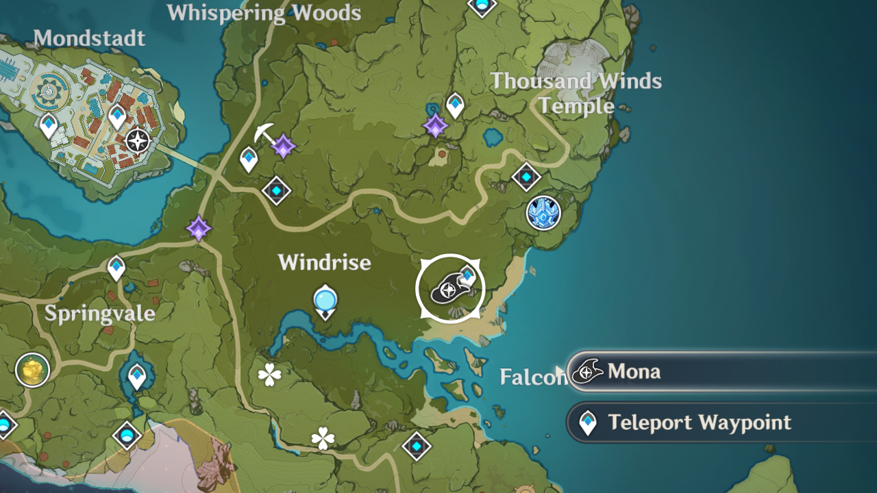 Star of Deceitful Dreams - Mona Location