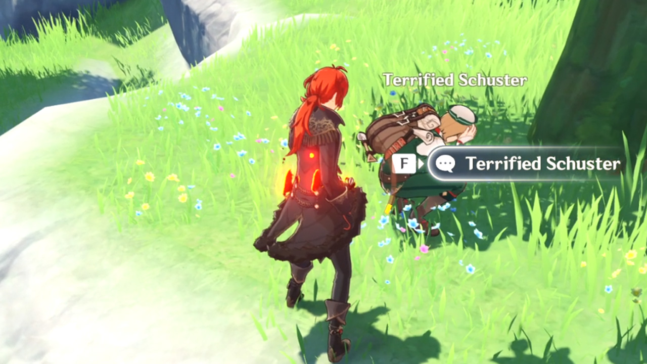 Where to find Terrified Schuster in Genshin Impact