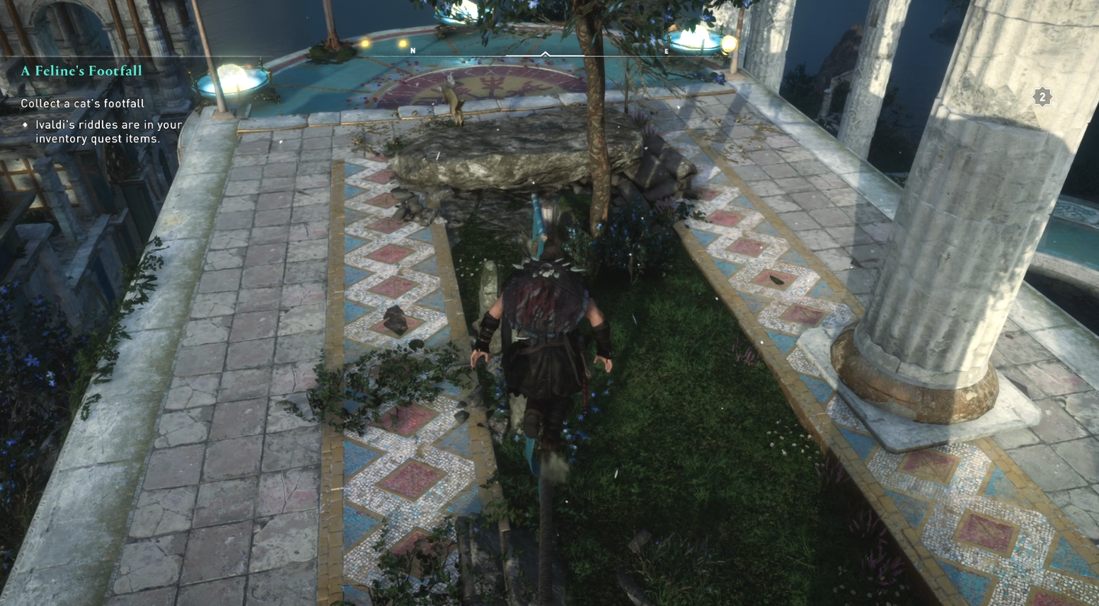 How to collect a Cat's Footfall in Assassin's Creed Valhalla - Cat Location 3