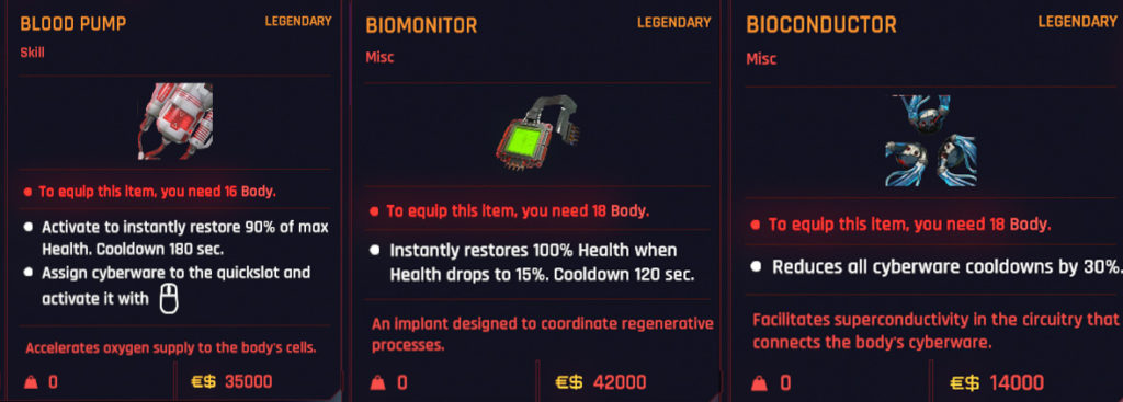 Badlands Ripperdoc - Legendary Cyberware Options in Cyberpunk 2077