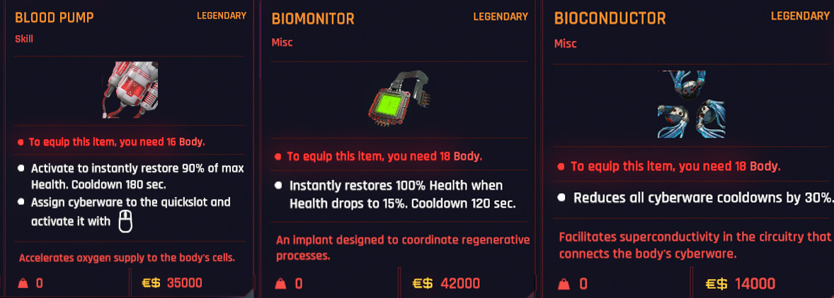 Badlands Ripperdoc - Legendary Cyberware Options in Cyberpunk 2077