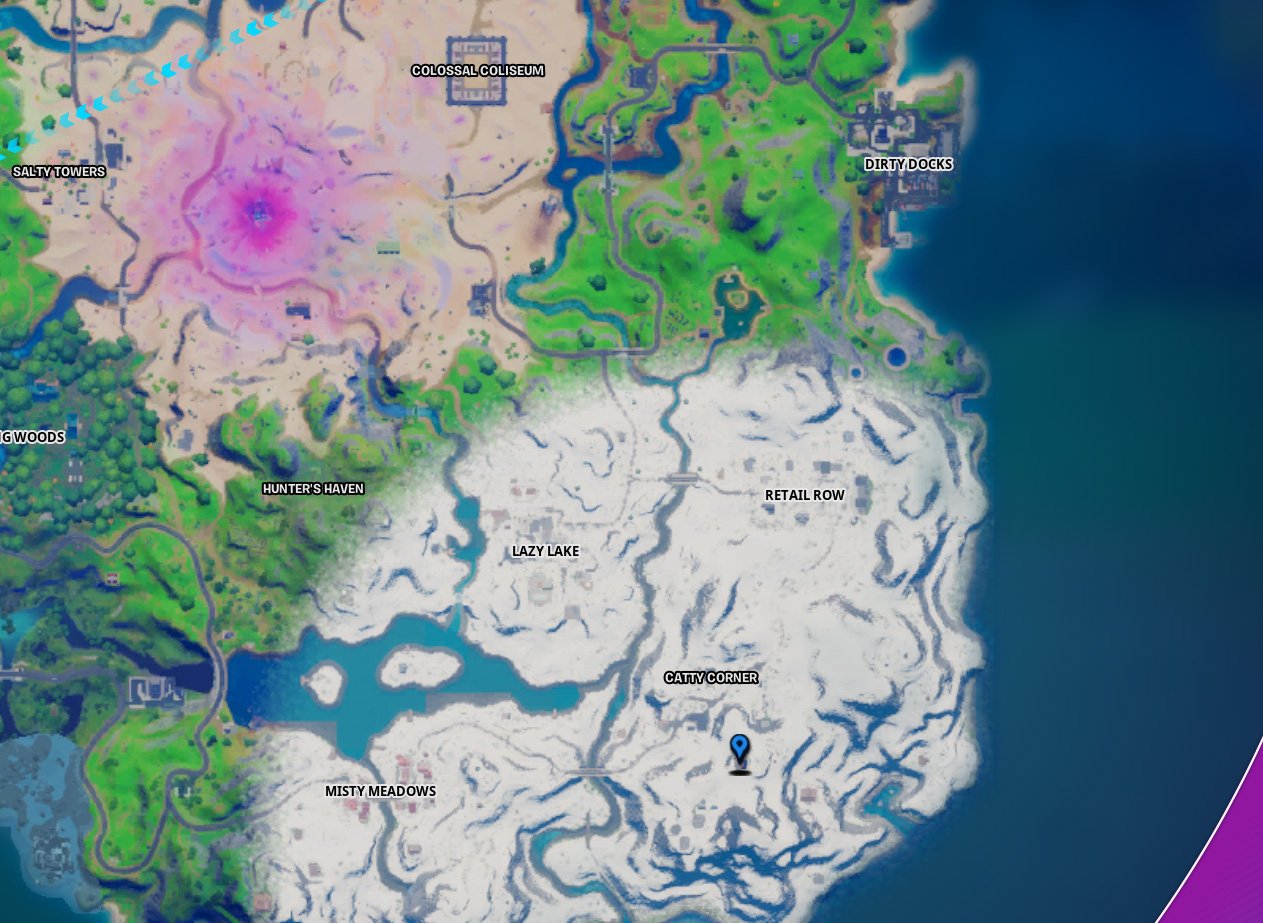 Where to find Snowmando Outposts in Fortnite's Operation Snowdown - Catty Corner