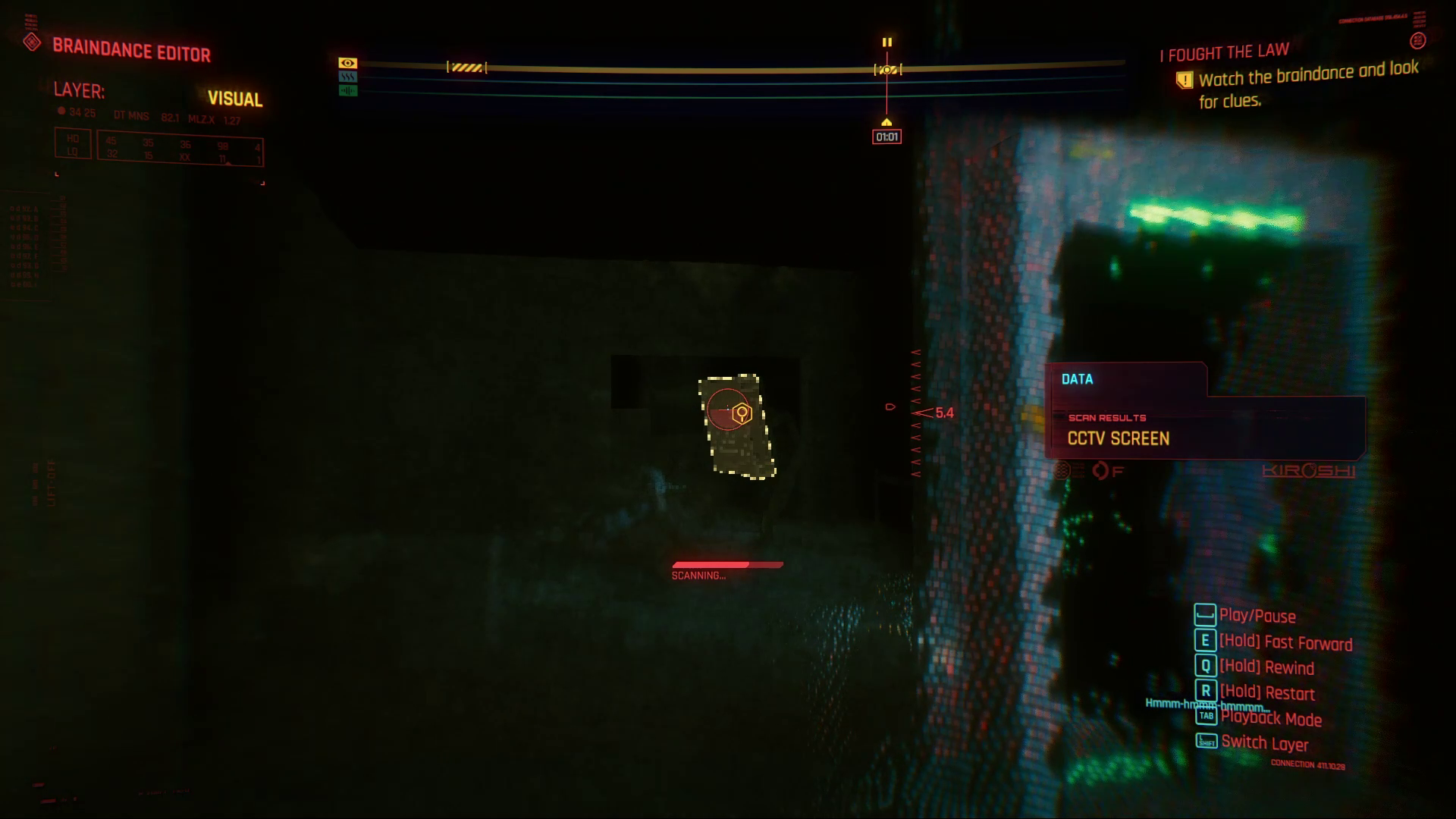 Cyberpunk 2077 Braindance CCTV