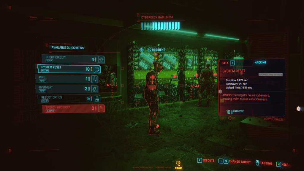 Quickhack System Reset Cyberpunk 2077