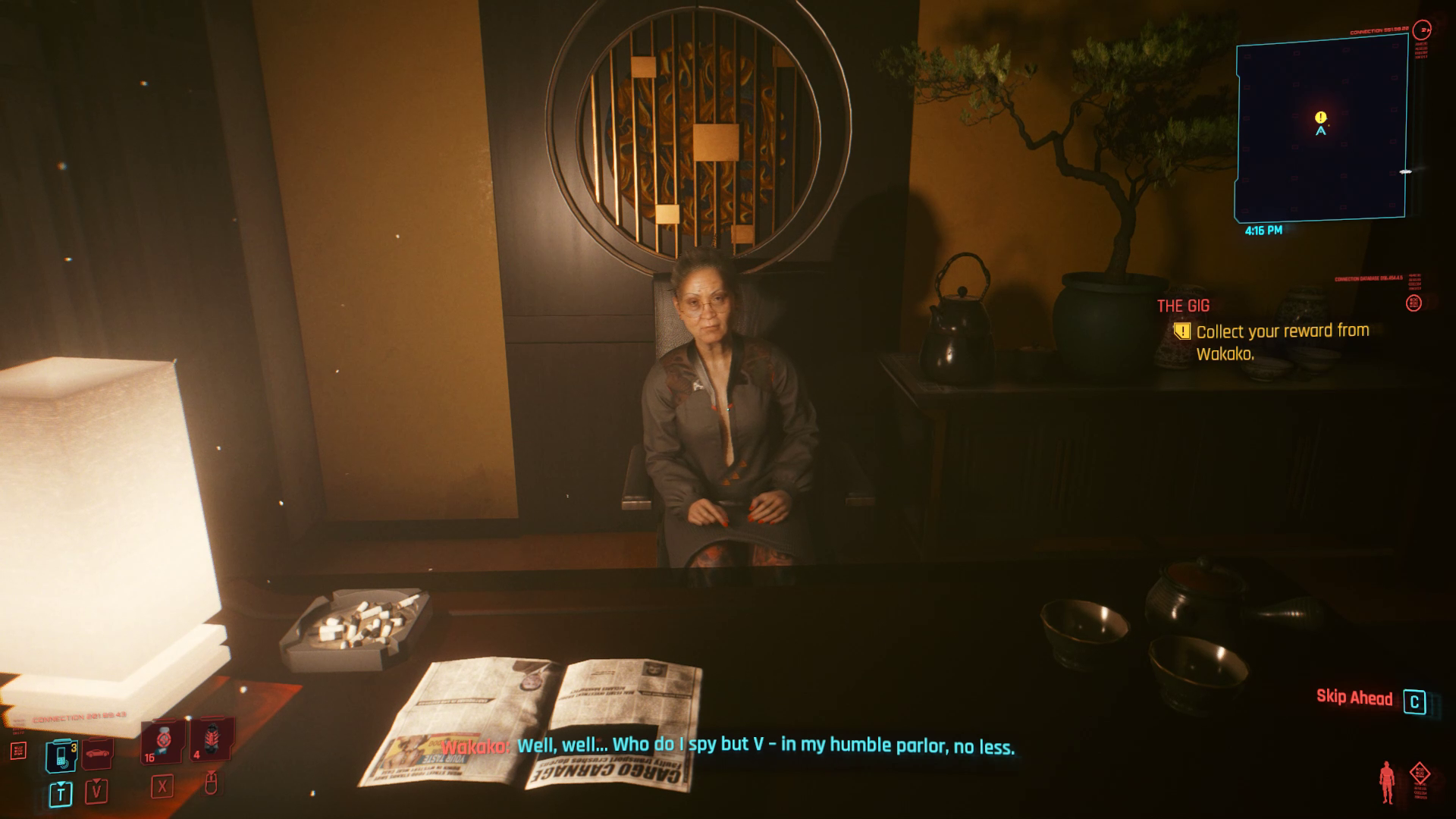 Cyberpunk 2077 The Gig Wakako Reward