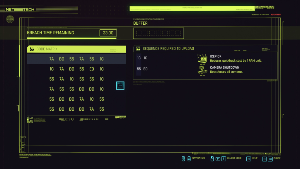 Cyberpunk Breach Protocol