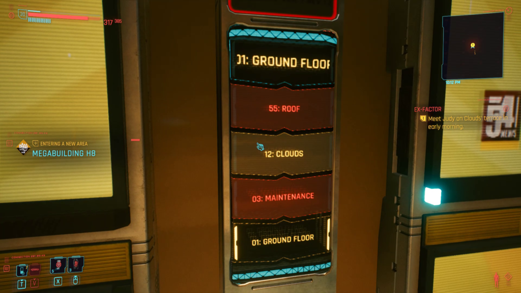 Ex-Factor Cloud Elevator Cyberpunk