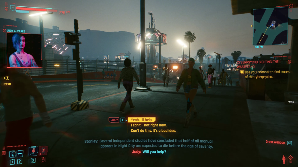 Ex-Factor Side Job Guide Judy Call Cyberpunk