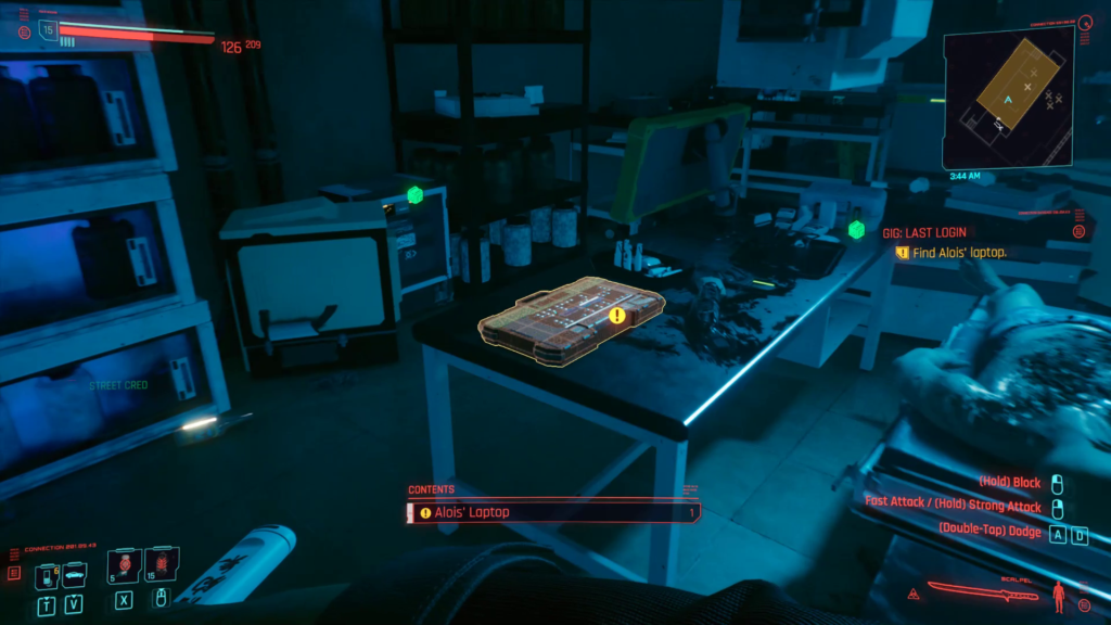 Last Login Laptop Location Cyberpunk 2077