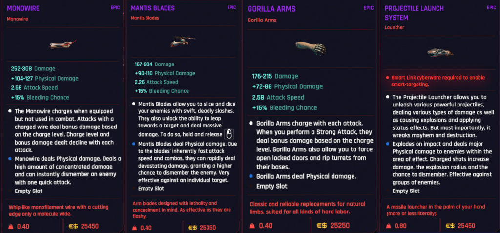 Santo Domingo Ripperdoc Cyberpunk 2077 Epic Arms