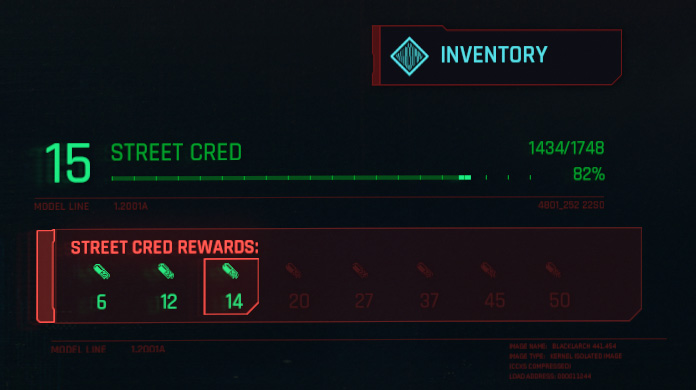 Street Cred Milestones - Rewards Cyberpunk 2077