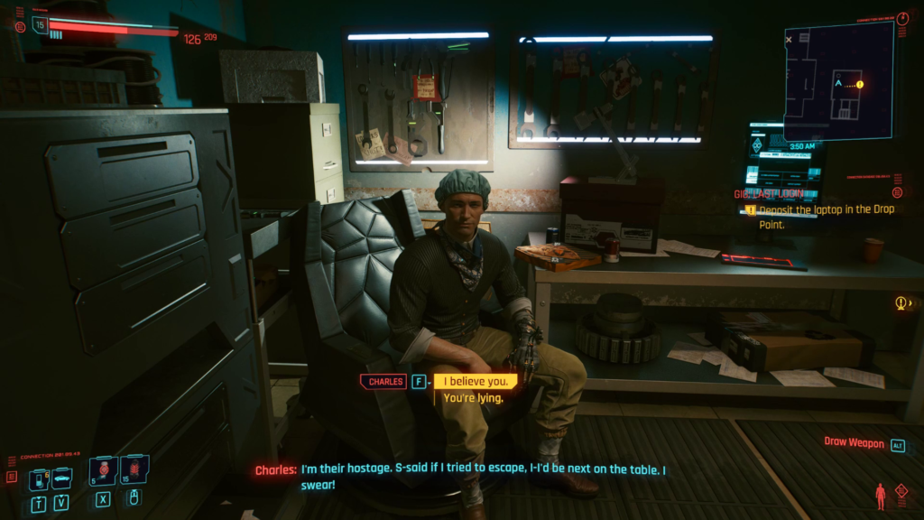 Tell Charles He's Lying Last Login Cyberpunk 2077