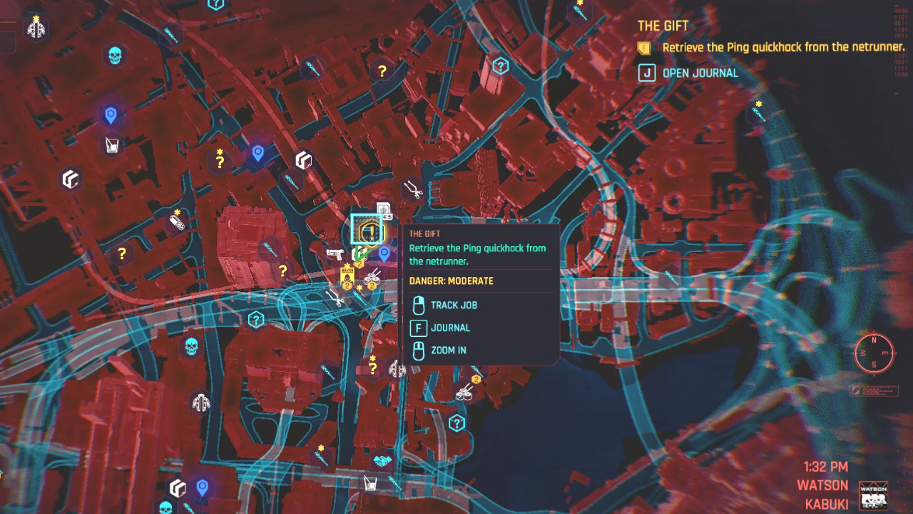How to Complete The Gift in Cyberpunk 2077 Map