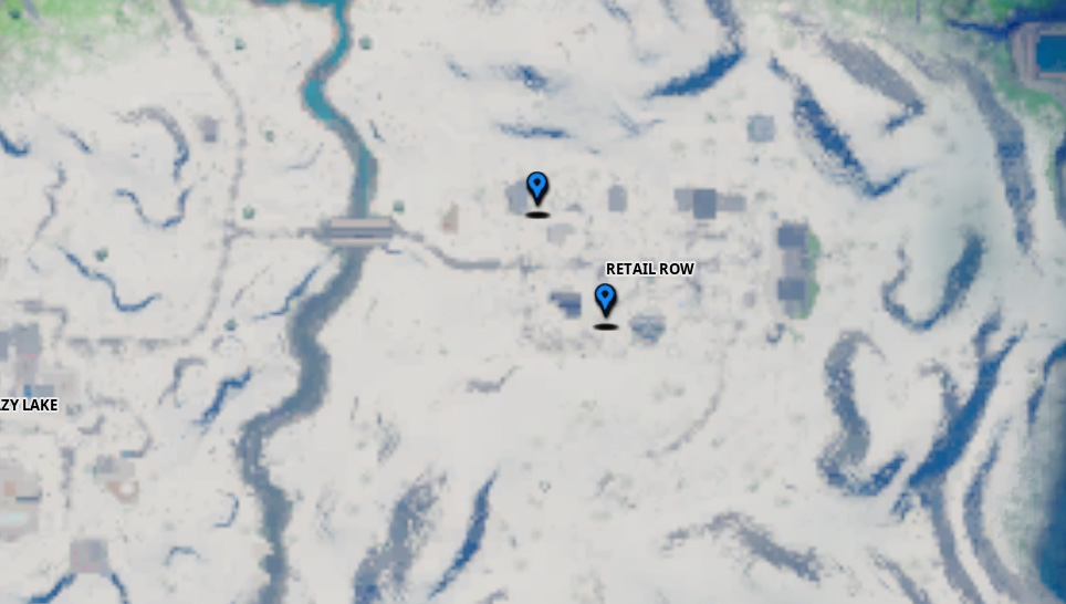Where to Bury Gnomes in Pleasant Park or Retail Row in Fortnite - Retail Row Map