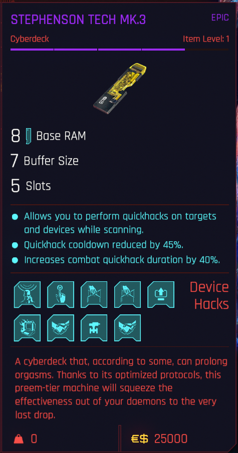 Cyberdeck Cyberpunk 2077