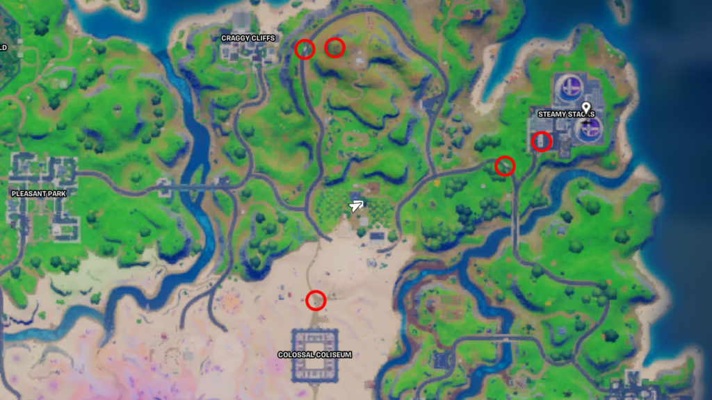 Truck Locations Nearby Sunflower's Farm in Fortnite