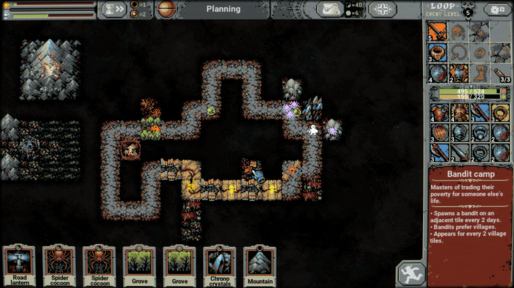 Loop Hero Tile Combinations and Synergies - Bandit Camp