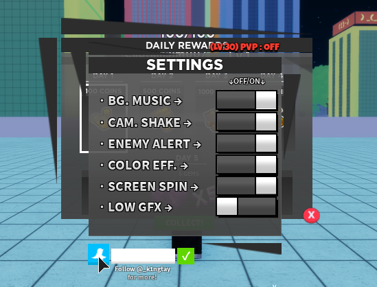 How to Redeem Codes in Psycho 100 Infinity