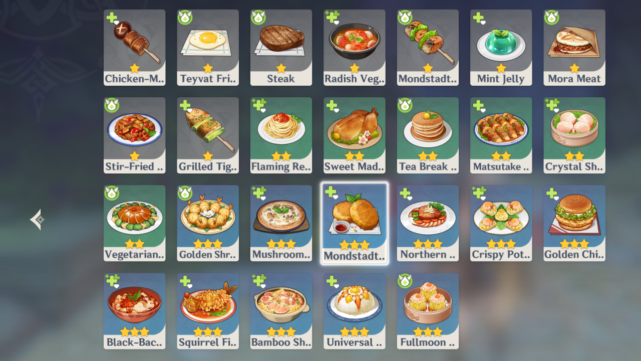 The Best Recipes in Genshin Impact - Healing