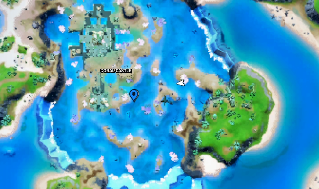 Swimming Time Trial at Coral Castle Fortnite