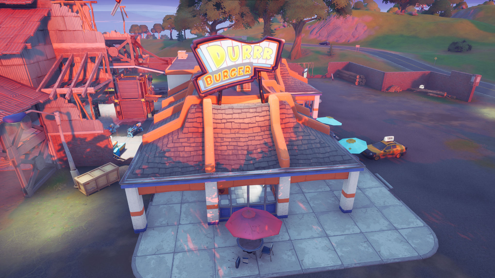 Where to find Dual Pistols in Fortnite Chapter 2 Season 6 - Durrr Burger Location Fortnite