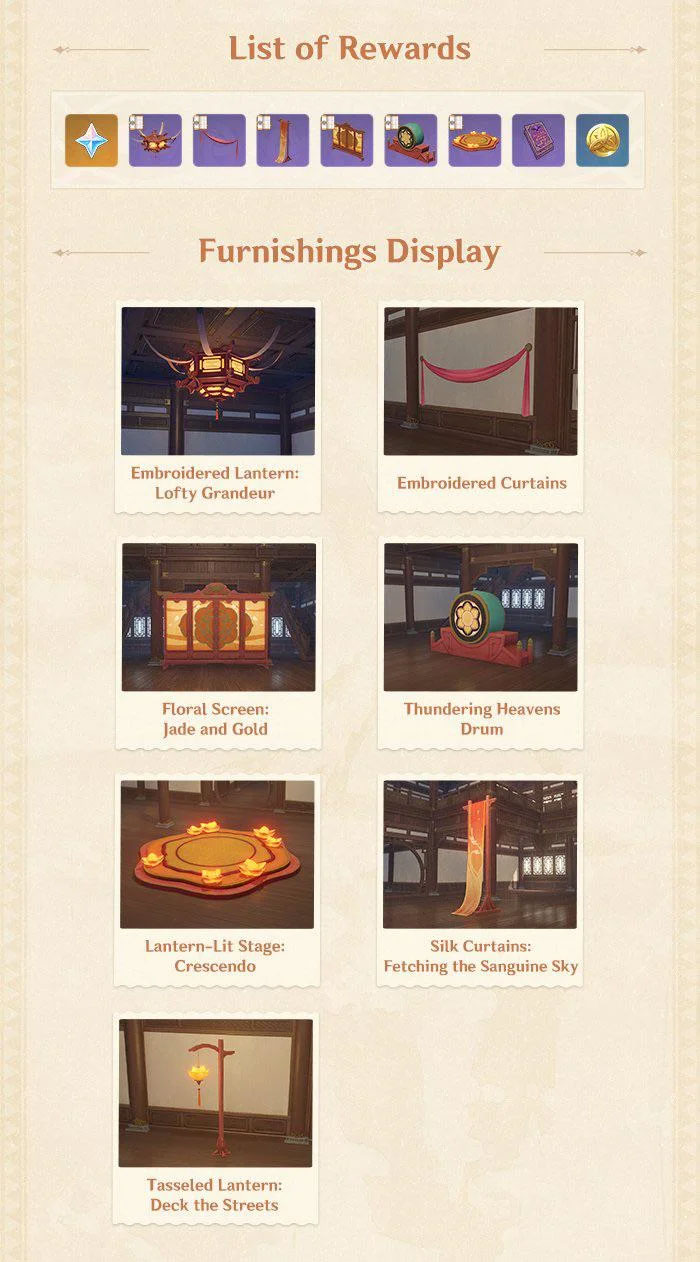 Genshin Impact Mimi Tomo Event Furnishing Blueprints