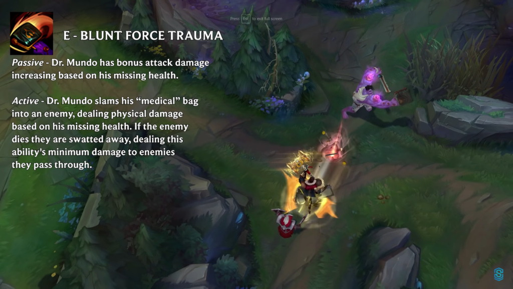 League of Legends Dr. Mundo Remake - E